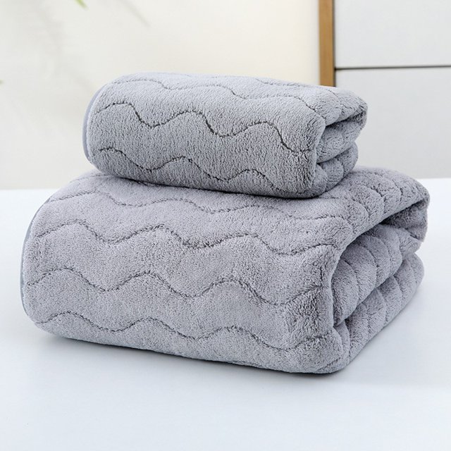 Xiao Hua Juego de 8 toallas de baño grises, de 35*75 cm, de felpa coral, ultrasuaves y altamente absorbentes, ideales para la limpieza facial y corporal, el baño, el gimnasio y para viajes.