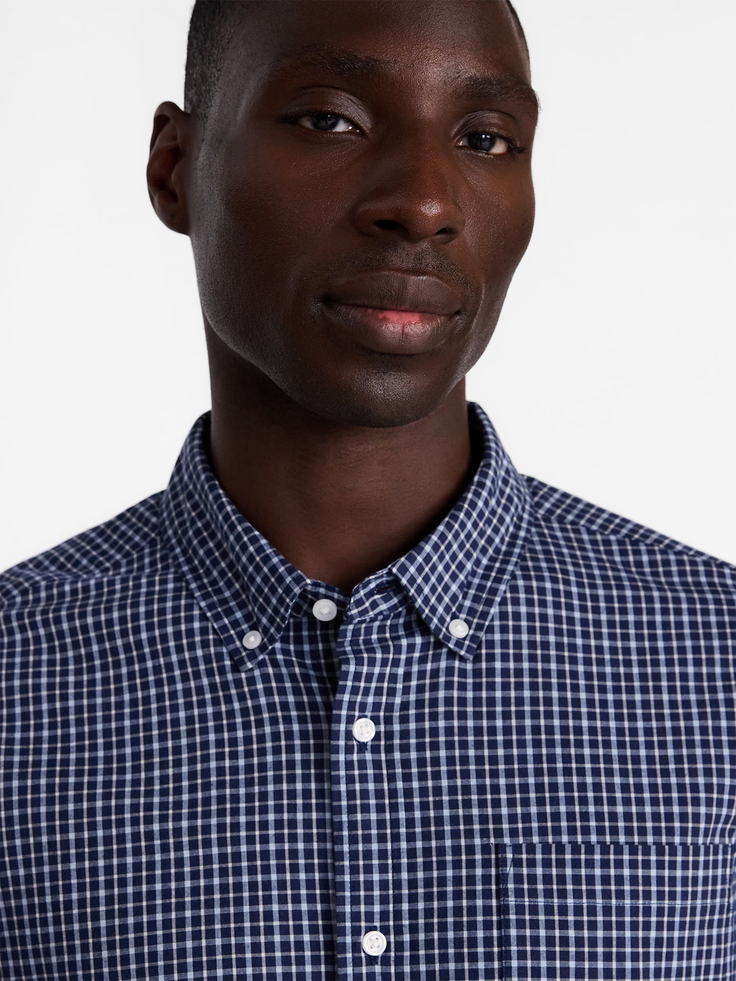 George Men's Poplin Shirt with Long Sleeves, Sizes S-3XL, LT-4XLT, 2XB-6XB