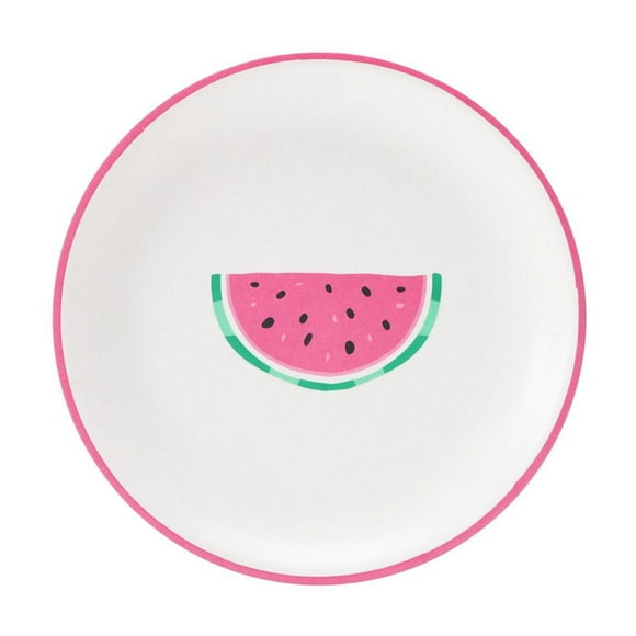 Mainstays Fruit Samba Bamboo Melamine Salad Plate Assorted Colour, 8in 1pc