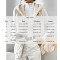 thumbnail image 3 of QQZ Long Cable Fuzzy Zip Up Hooded Vest Women, Zip Up Sweatshirt Women, Lightweight Cardigans For Women Trendy, Fall Travel Daily Business Casual Outdoor Outfits, 3 of 8