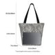thumbnail image 3 of Balery Black White Stripes Bolsa de Hombro con Diseño, Bolsa Grande y Duradera, Bolsa Versátil para Compras, 3 of 6