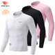 thumbnail image 2 of Camiseta de ciclismo RION para hombre, camisetas de ciclismo con media cremallera, mangas largas, ropa para ciclismo de carretera, protección solar UPF 50+, corte ajustado, 15 ℃- 24 ℃, 2 of 5