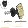 thumbnail image 2 of 4 Pcs Cabinet Handle Drawer Pulls Cartoon Giraffe Knobs with Screws Square Furniture Office Cabinet Knob Decoration, 2 of 5