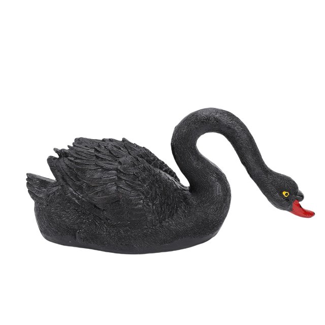 Luocute Ornamento De Escultura De Animales De Garden De Resina, Figura Simulación Flotante Estatua De Cisne Para Estanque De Jardín