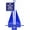 Blue, variant on Greenfield Fluke Anchor, American-Made, For Boats up to 25ft, Black Coated with Slip-Ring