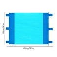 thumbnail image 3 of FcBaudy 80x80 Inches Double Color Super Large Sand And Waterproof Beach Mat Quickly Drying Lightweight And Solid With 4 Ground Nails And 6 Wind And Sand Bags Nylon beach mats, 3 of 6
