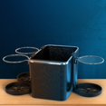 thumbnail image 4 of Christine Three cups Caja de almacenamiento de papel Universal para coche, soporte para vasos, bolsa interior, organizador de reposabrazos, 4 of 5