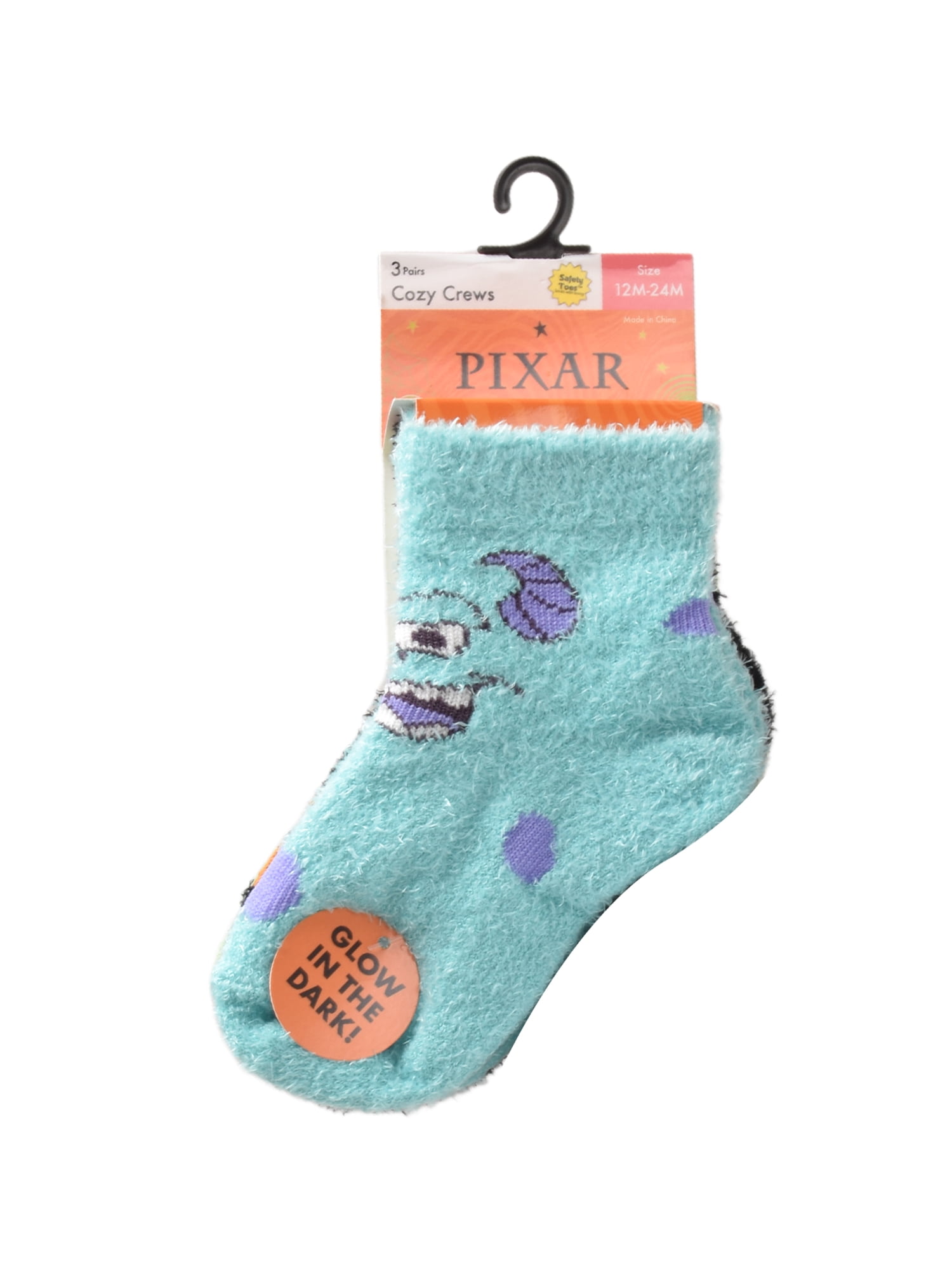 Character Halloween Cozy Quarter Socks, 3- Pack, Sizes 12M- 5T