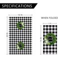 thumbnail image 2 of Decorative Kitchen Towels 18×28 Inch Bless Our Home Quote Absorbent Dish Towels | Tea Towels | Bar Towels Set of 4 Farmhouse Black Plaid Kitchen Hand Towels, 2 of 7