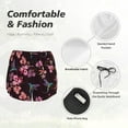 thumbnail image 4 of KLL Humming Bird And Tropical Pattern Shorts Women,Athletic Shorts High Waisted Running Shorts Pocket Sporty Short Gym Elastic Workout Shorts-XX-Large, 4 of 7