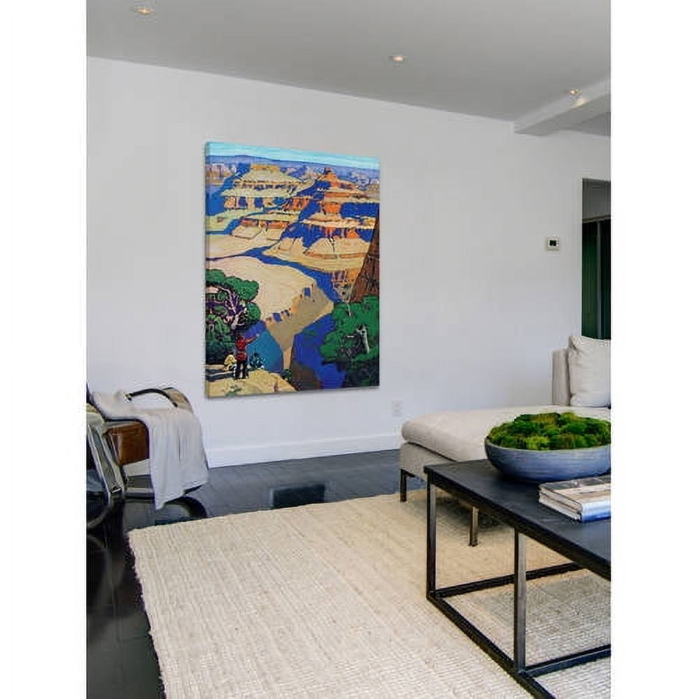 "Bird's Eye View" Painting Print on Wrapped Canvas