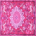 thumbnail image 1 of Ahgly Company Indoor Square Animal Pink Traditional Area Rugs, 7' Square, 1 of 4