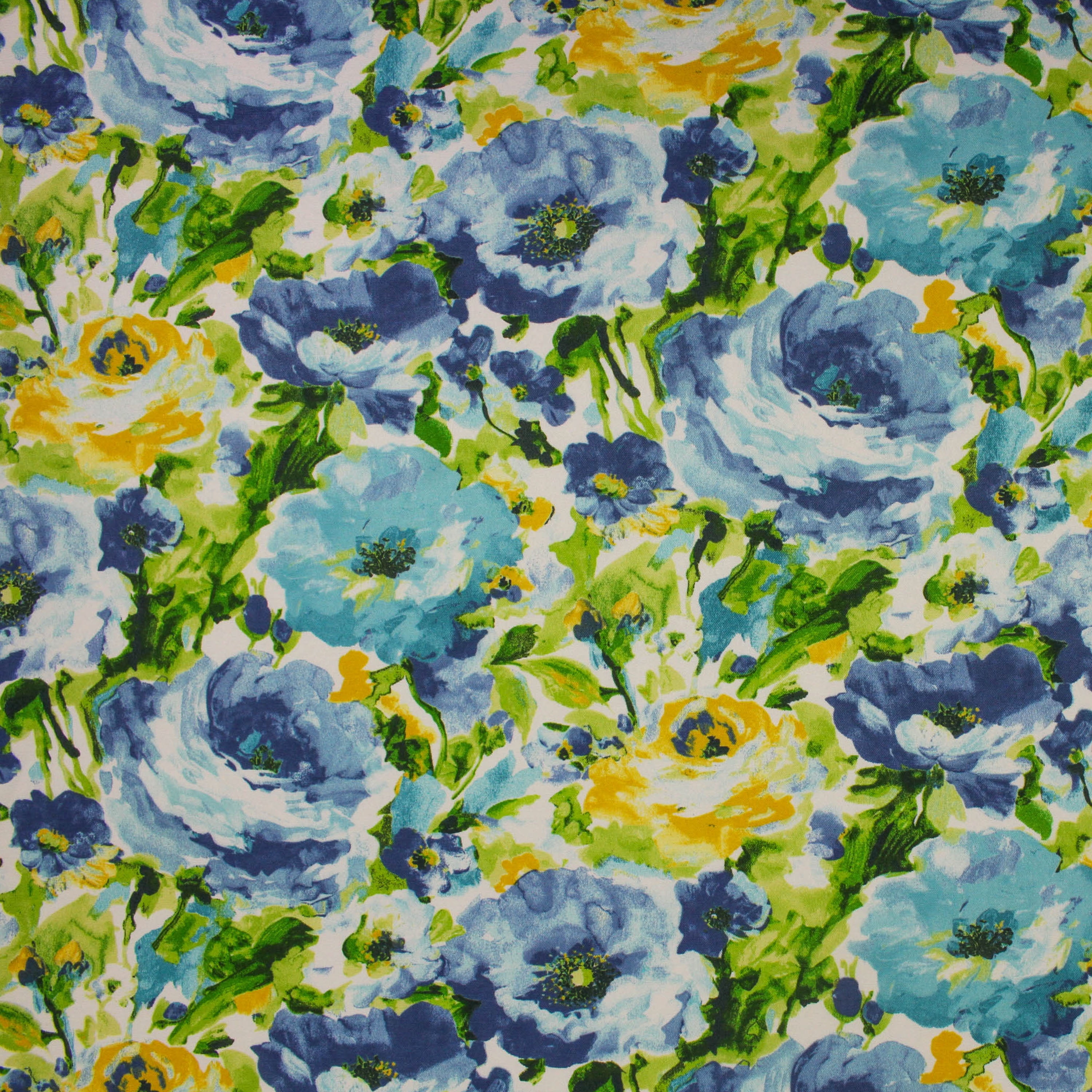 Berkshire Home 100% Polyester 54" Indoor/Outdoor Viroqua Sun Blue Fabric, by the Yard