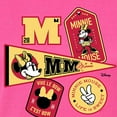 thumbnail image 3 of Disney - Minnie Mouse - Collegiate Patches; Life is Sweet - Juniors Fitted Graphic T-Shirt, 3 of 5