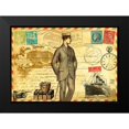 thumbnail image 2 of De Lauzun, Marion 24x18 Black Modern Framed Museum Art Print Titled - Vintage Paris Postcard Monsieur, 2 of 5