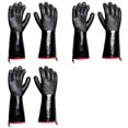 thumbnail image 1 of 6X Guantes para Barbacoa: Guantes Gruesos Resistentes Al de 1472 °F con Gancho en S, Manoplas para Horno de Cocina de 14 Pulgadas, Guantes Impermeables para Parrilla, 1 of 5