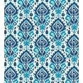 thumbnail image 3 of Ambesonne Ikat Duvet Cover Sets, Tribal Motifs in Aztec Style, 2-King, Sea Blue and White, 3 of 7
