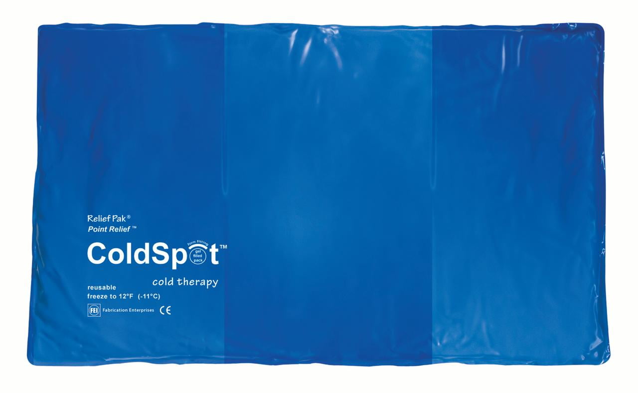 Relief Pak blue-vinyl reusable cold pack, oversize (11 x 21')