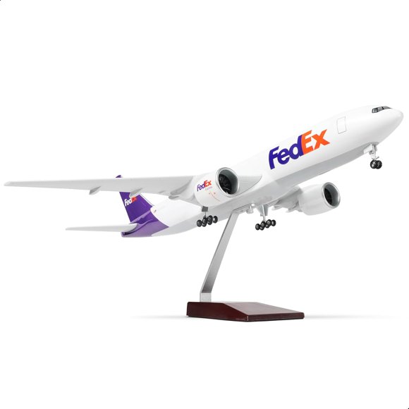 NUOTIE 1/150 Boeing 777-300ER Qatar 18,5 Pouces Grand Modèle d'Avion en Métal avec Support pour Amateur d'Aviation Cadeau A7-BEB (Coupe du Monde Commémorative)