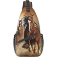 thumbnail image 2 of Sling Bag, Wild Horses Crossbody Sling Backpack Travel Hiking Chest Bag Daypack For Purses Shoulder Body Bag Women Men'S, 2 of 7