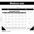 thumbnail image 3 of GuassLee Desk Calendar 2026-2027 - 18 Months Calendar 17" × 11.5" Desk Calendar from Jan. 2026 to Jun. 2027 with Julian Date, Monthly Goals, To-do List, Notes for Home School Office, 3 of 8