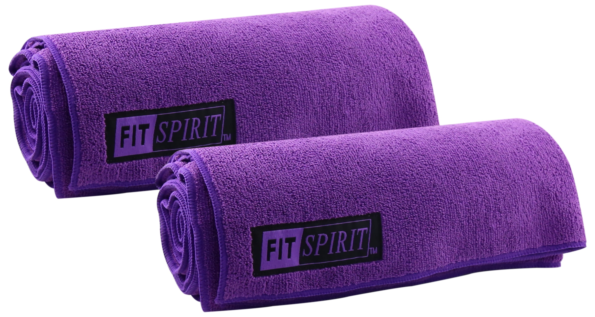 Fit Spirit Set of 2 Super Absorbent Microfiber Non Slip Skidless Sport