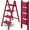 Red, variant on PETGLE 4 Step Ladder,Aluminum Lightweight Folding 4 Step Stool with Anti-Slip Wide Pedal,330lbs Capacity Step Ladder for Household,Kitchen,Office - Red