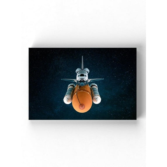 Rocket In Deep Space Wrapped Canvas -Image by Shutterstock,