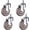 Universal, variant on Gamvdout Plate Casters 4X Office Chair Moving Caster Wheels Trolley Furniture Replacement Castors Wheels Heavy Duty Castor Wheels 360° Swivel Rubber Caster Wheels Standard Stem Caster