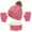 Pink, variant on HNMKIU Kids Winter Hat Scarf Set Cozy Knitted Three-Piece Outdoor Playsuit for Toddlers Baby Boys Girls Warm Fashion Accessory Pink - M