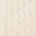 thumbnail image 6 of Superior Zuma Waffle Textured Stripes Zero Twist 3 Piece Towel Set, Ivory, 6 of 10