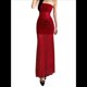 thumbnail image 3 of Falda de Sin Tirantes para Mujer, Corte Entallado, con Estampado Floral Tridimensional, Ideal para Vacaciones en la Playa Rojo M, 3 of 6