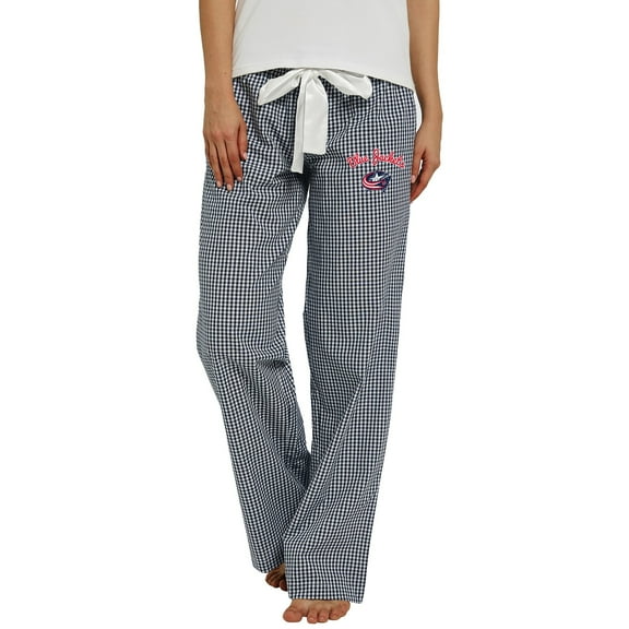 Women's Concepts Sport Navy/White Columbus Blue Jackets Tradition Woven Pants