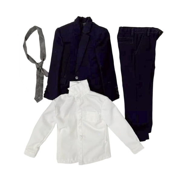 Figuras de acción a escala 1:6, trajes, accesorios, modelo, ropa de muñeca en miniatura suave a la moda, ropa corporal masculina de 12"