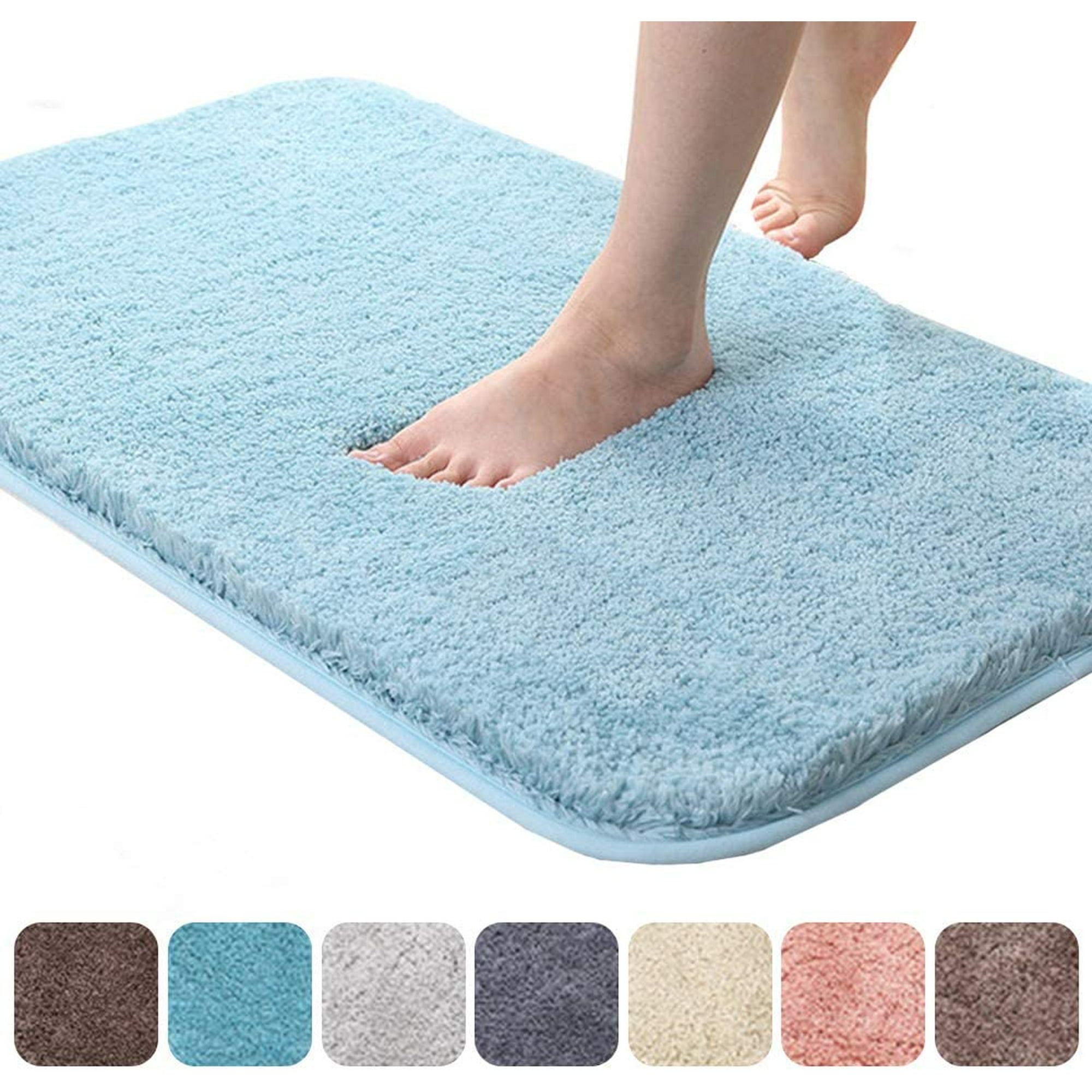 Bath Mat Non Slip Bath Rugs With Water Absorbing Soft Microfiber