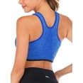 thumbnail image 5 of YouLoveIt Women Sport Bras Front Zipper Closure Stretch Tank Top Racerback Padded Bra Zipper Running Workout Fitness Yoga Bras, 5 of 7