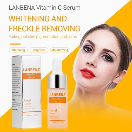 LANBENA Vitamin C Serum Remove Freckle Fade Dark Spot Anti-aging Whiten Moisturize Facial Serum, Anti-aging Facial Serum, Fade Dark Spots (Best Whitening Serum In Nigeria)