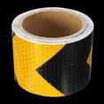 thumbnail image 7 of Walbest 2"x16FT Reflective Tape,High Visibility Black & Yellow Arrow Conspicuity Tape,Caution Warning Safety Tpae for Outdoor/Indoor, 1Roll, 7 of 7