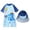 Blue, variant on Swimsuit for Boys Rash Guard Shirt Trunks Long Sleeve Upf 50 Sun Surfing Pool Beachwear