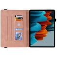 thumbnail image 4 of Allytech Galaxy S11 11-Inch Case SM-T870 T875, Folio PU Leather Luxury Butterfly Embossed Multi Angle Viewing Stand Shockproof Drop Absorption Case Cover for Samsung Galaxy Tab S11 T870, Pink, 4 of 6