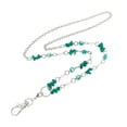 thumbnail image 1 of 1 collar con piedras del Día de San Patricio, cadena creativa para suéter, joyería verde para mujer, 1 of 5