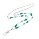 thumbnail image 1 of 1 collar con piedras del Día de San Patricio, cadena creativa para suéter, joyería verde para mujer, 1 of 5