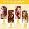 thumbnail image 3 of Juego de rulos autoadherentes con pinzas, 36 piezas, 4 tamaños, para peinado sin calor y volumen del cabello., 3 of 5