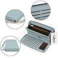 thumbnail image 3 of UTO Wallets for Women PU Leather Zip Around Clutch Purse Card Holder Large Capacity Ladies Phone Wristlet(Cross Blue), 3 of 7