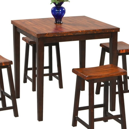 Winners Only Fifth Avenue 5 Piece Square Counter Height Dining Table With 4 Stools