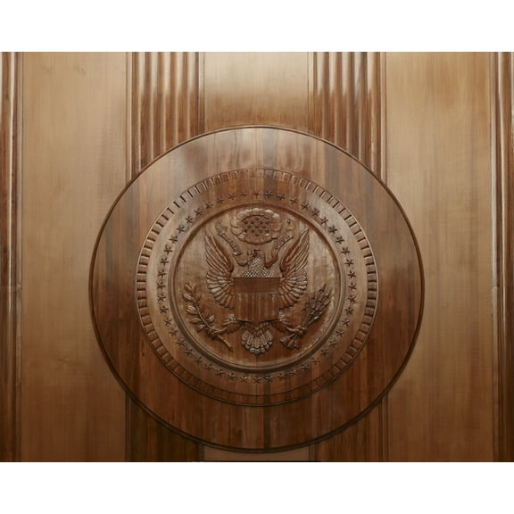 Print: Courtroom Detail, Robert North Carolina Nix Federal Building