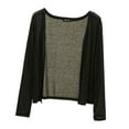 thumbnail image 5 of Casual Caidigan Sweater for Women Long Sleeve Lightweight Open Front Knit Tops Elegant Cropped Bolero for Dresses, 5 of 6