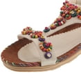 thumbnail image 3 of unbranded 1Par Sandalias Boho Beige Para Mujer Y Transpirable Con Étnico Ideal Para Vacaciones, 3 of 8