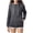 Dark Gray, variant on Jinhomg 2025 Trendy Hoodies for Women Plus Size Casual Solid Drawstring Hooded Sweatshirt Oversized Comfy Long Sleeve Zip Up Jacket with Pockets Summer Saving Black XXXL