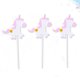 thumbnail image 3 of KAKOWELY 12 piezas de adornos para tartas de unicornio para fiestas, bonitos adornos de papel para tartas de unicornio, recuerdos para fiestas de cumpleaños y bodas., 3 of 4